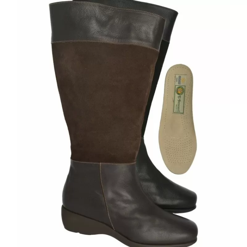 Alviflex Botas-Bota Alta Cremallera Caña 50Cm 8511071,Cuna De 2Cm Suela De Poliuretano.