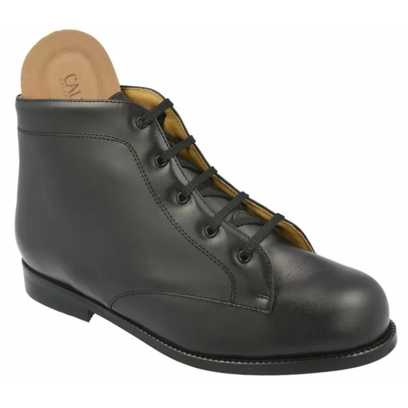 Calzamedi Botines-Bota Cordon De Y Piso Suela Con Plantilla Removible. Negro