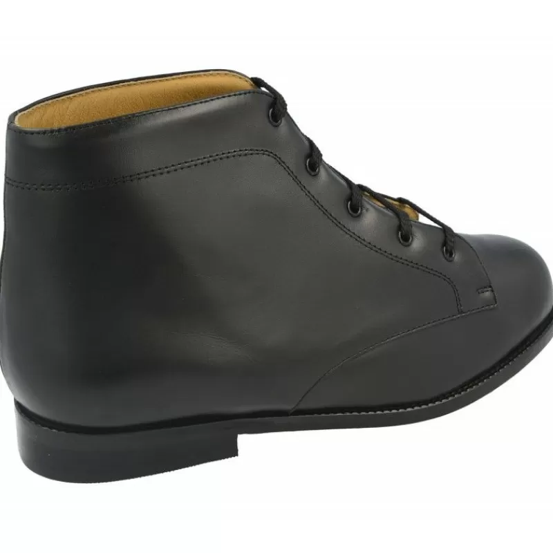 Calzamedi Botines-Bota Cordon De Y Piso Suela Con Plantilla Removible. Negro