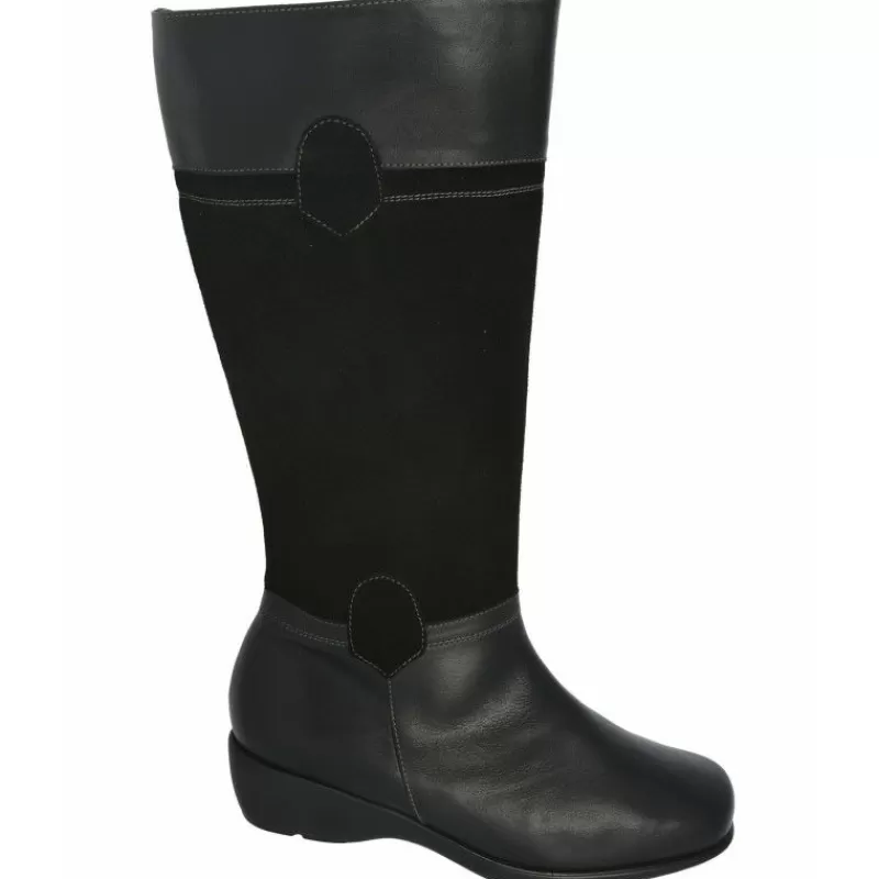 Alviflex Botas-Bota De Sport, Caña Ancha De 43-44Cm, Cuna De 2 Cm, Suela De Poliuretano