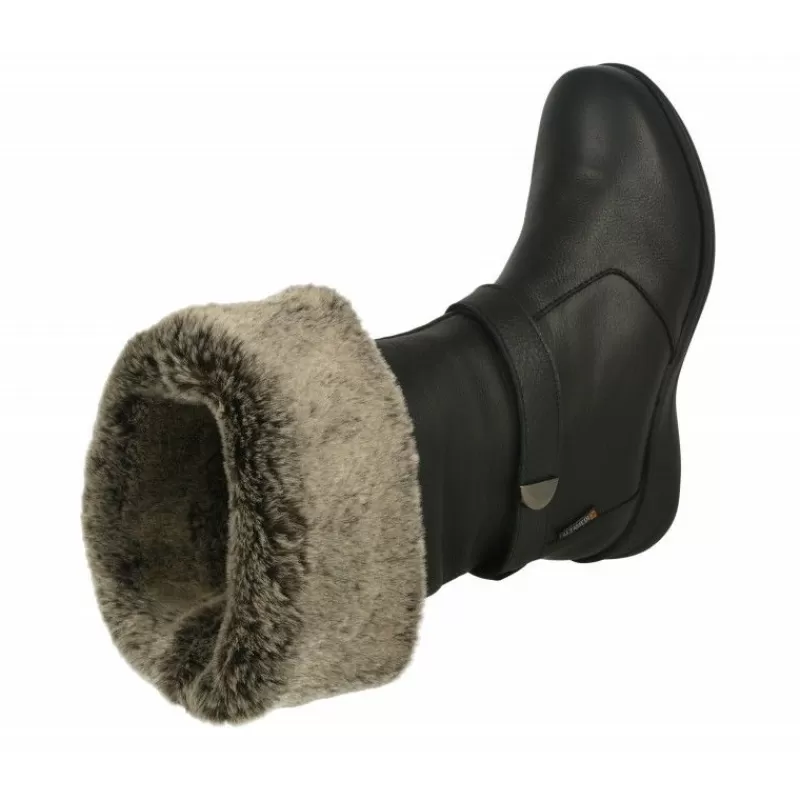 Calzamedi Botas-Bota De Con Vuelta De Cuello En Borreguillo Con Piso De Amortiguacion Y Piel Muy Flexible Y Confortable