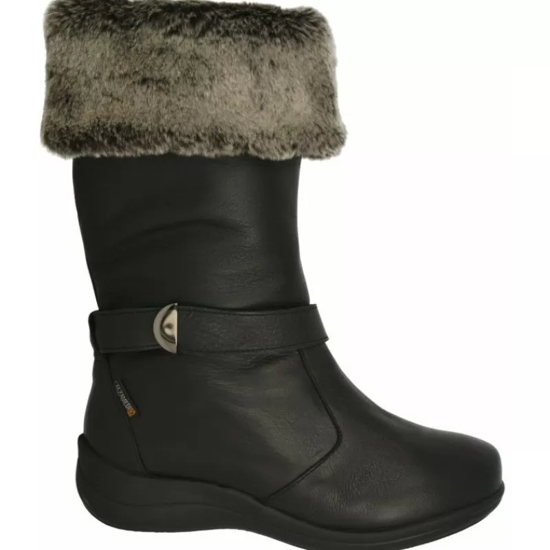 Calzamedi Botas-Bota De Con Vuelta De Cuello En Borreguillo Con Piso De Amortiguacion Y Piel Muy Flexible Y Confortable