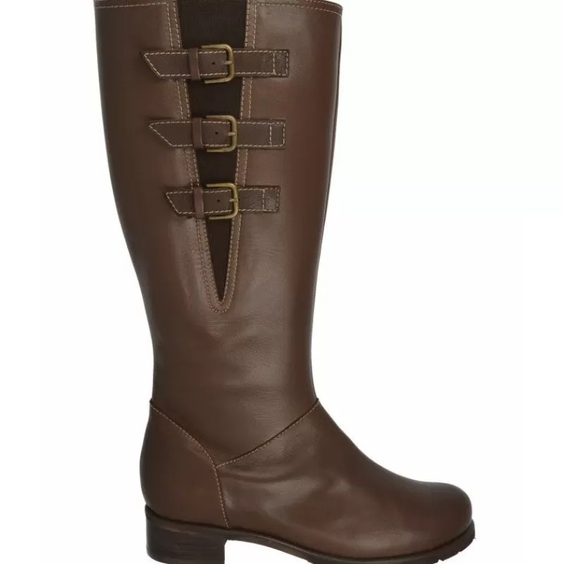 Drucker Calzapedic Botas-Bota De Drucker Con Hebillas Caña 44 Cm, Ancho Especial