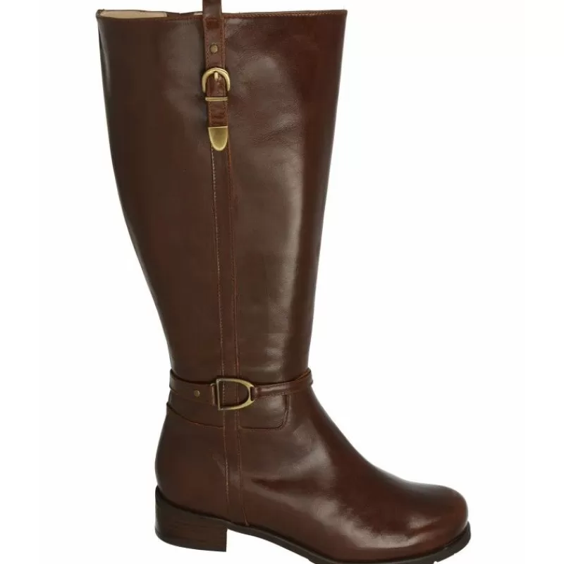 Drucker Calzapedic Botas-Bota De Drucker Pala Lisa Con Hebillas Y Piso De Goma Con Planta Movible Y Caña Ancha 43Cm