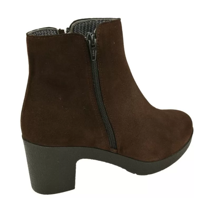 Comfort Class Botines-Botin De En Piel Nobuck De Pala Lisa Y Piso De Cuna Tacon Confortable Con Planta Extraible Niger
