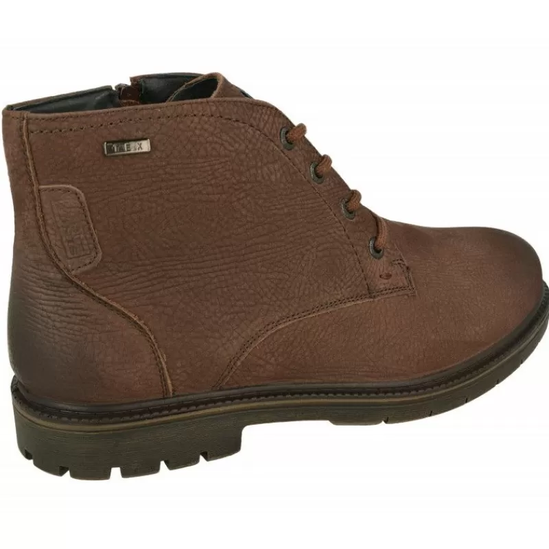 G Comfort Botines-Botin De Con Cordones Y Cremallera Lateral, Piel Impermeable Y Piso De Goma De Caucho Con Planta De Descanso Extraible