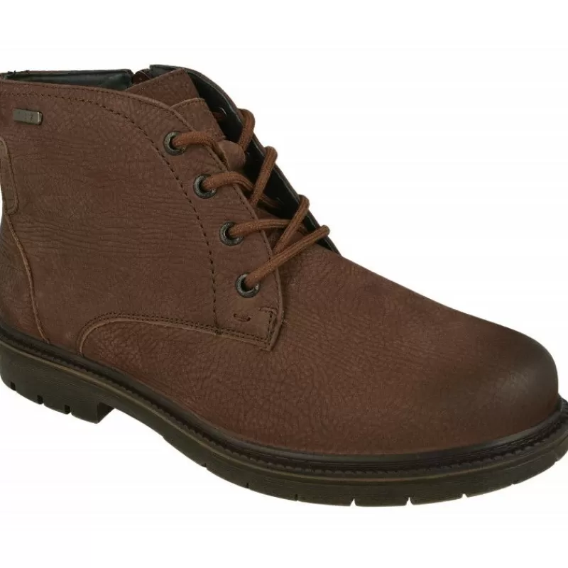G Comfort Botines-Botin De Con Cordones Y Cremallera Lateral, Piel Impermeable Y Piso De Goma De Caucho Con Planta De Descanso Extraible