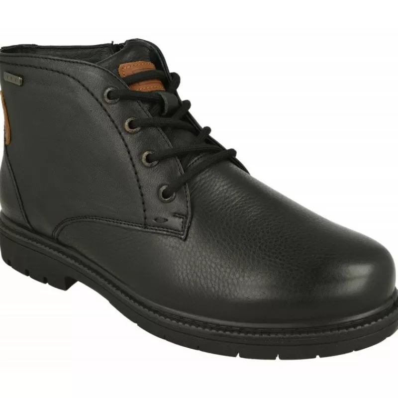 G Comfort Botines-Botin De Con Cordones Y Cremallera Lateral, Piel Impermeable Y Piso De Goma De Caucho Con Planta De Descanso Extraible
