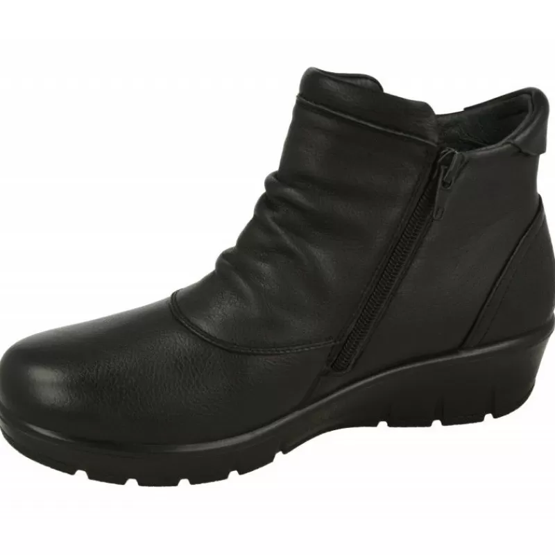 G Comfort Botines-Botin De Con Cremallera Lateral Y Planta De Descanso Con Forro De Membrana Impermeable