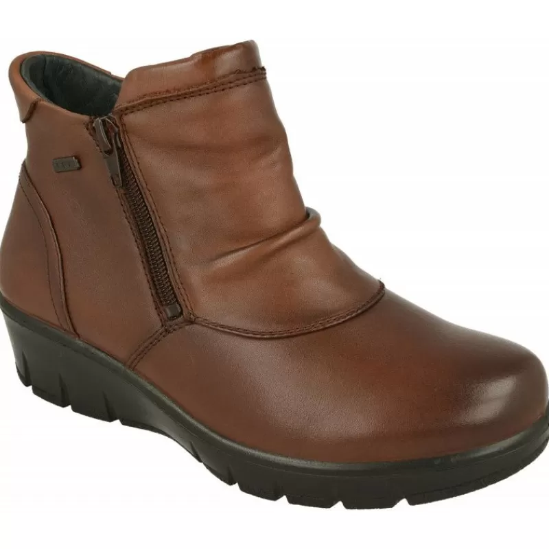 G Comfort Botines-Botin De Con Cremallera Lateral Y Planta De Descanso Con Forro De Membrana Impermeable