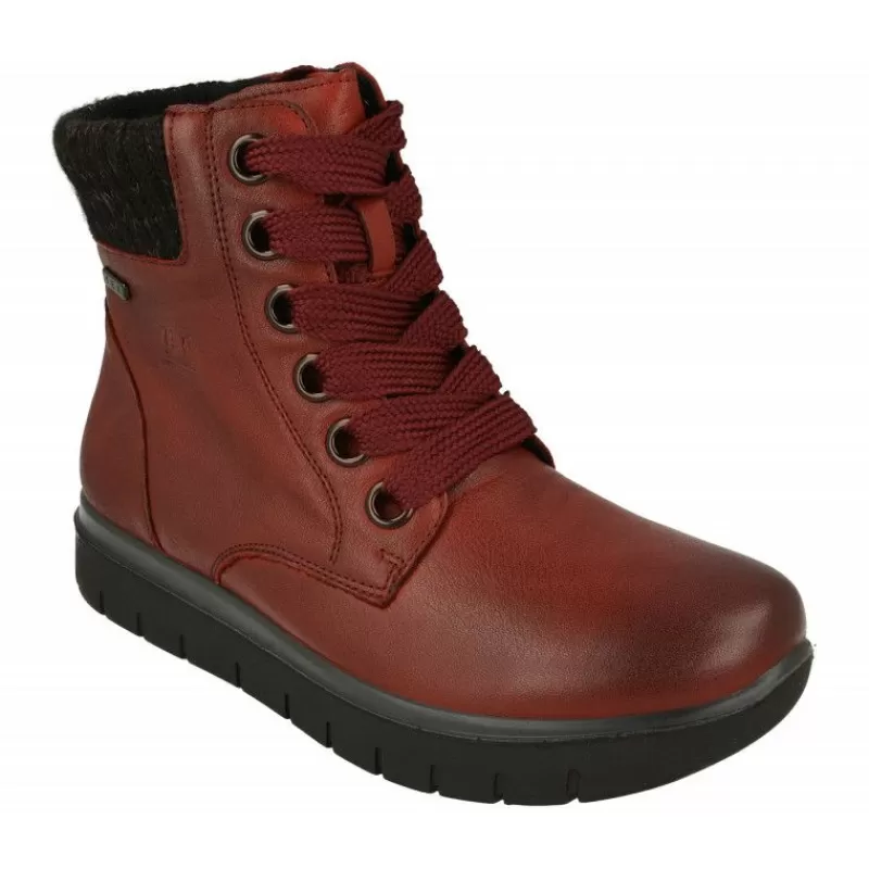 G Comfort Botines-Botin De En Piel Lisa Con Membrana Impermeable, Piso De Caucho Amortiguado Y Planta De Descanso Extraible