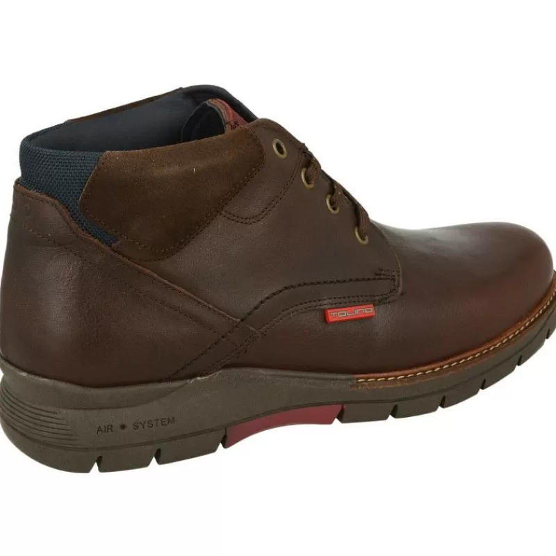 Tolino Botines-Botin De Acordonado De Pala Lisa Con Piel Engrasada Y Piso De Caucho Flexible Con Planta Anatomica Extraible