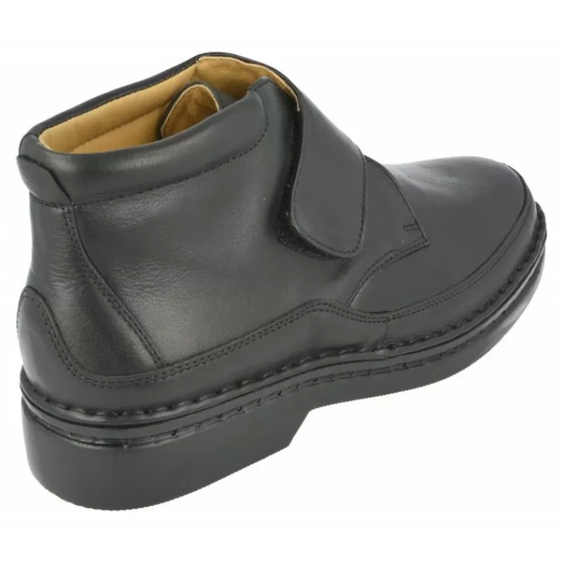 Calzamedi Botines-Botin Velcro De Pala De Lycra Con Piso De Amortiguacion Especial Plantillas Y Pies Sensibles Negro