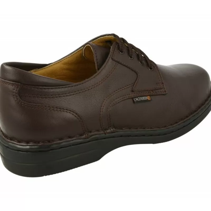 Calzamedi Zapatos Ancho Especial-Cordon De Con Pala Lisa Anatomico Ortopedico De La Firma , Ancho 13, Plantilla Movible.