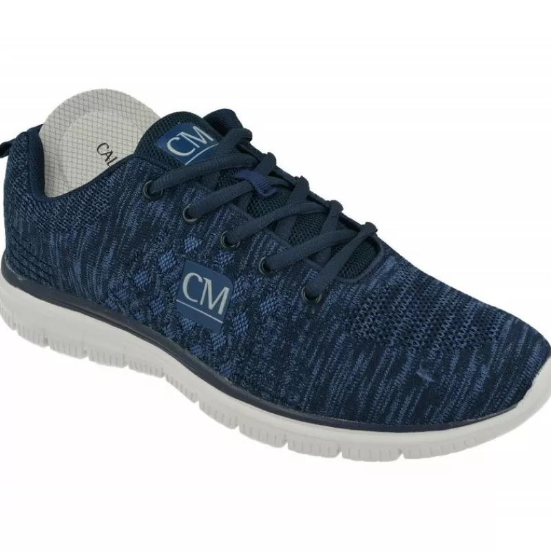 Calzamedi Zapatillas De Lona-Cordon De Deportivo En Telido Elastico Adaptable Con Piso Aligerado Y Planta De Descanso Extraible Marino