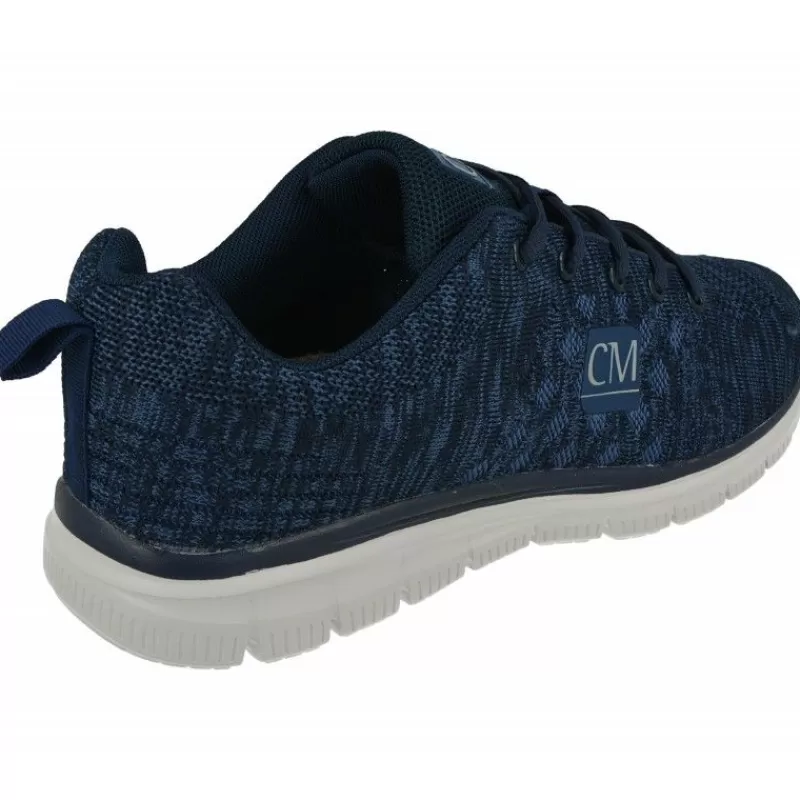 Calzamedi Zapatillas De Lona-Cordon De Deportivo En Telido Elastico Adaptable Con Piso Aligerado Y Planta De Descanso Extraible Marino