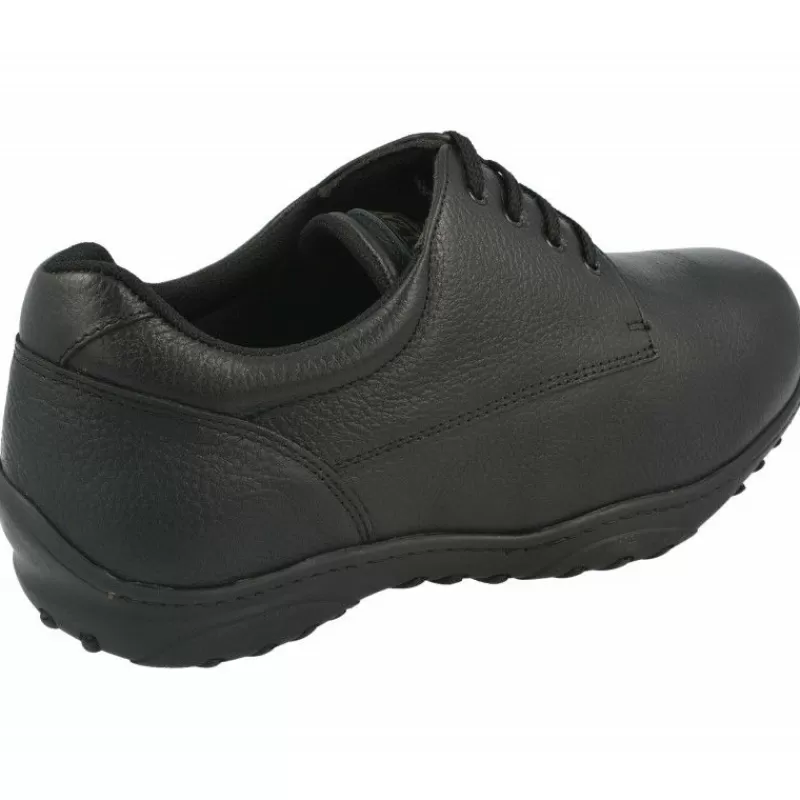 Calzamedi Zapatos Ancho Especial-Cordon De Pala Lisa Especial Pies Diabéticos, Extra Ancho 14, Plantilla Movible. Negro