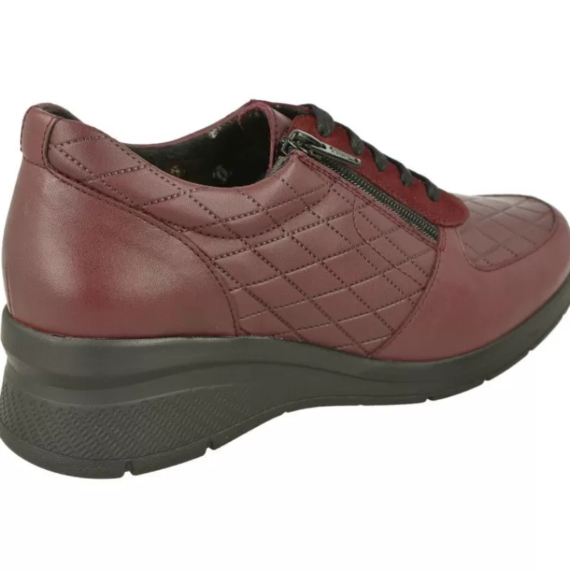 Comfort Class Cordones-Cordon De Con Cremallera Lateral Y Piel Acolchada Rombos. Piso De Poliuretano Muy Ligero Y Planta Extraible