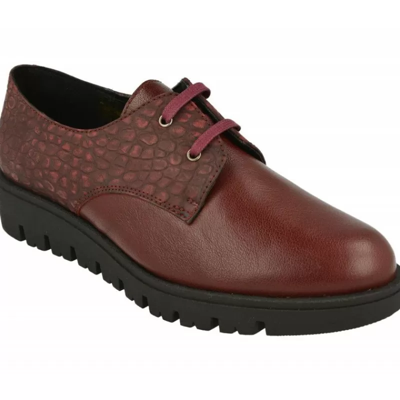 Comfort Class Cordones-Cordon De De Pala Lisa Con Trasera Contrastada Grabada, Piso Aligerado Amortiguado Y Planta De Descanso Extraible