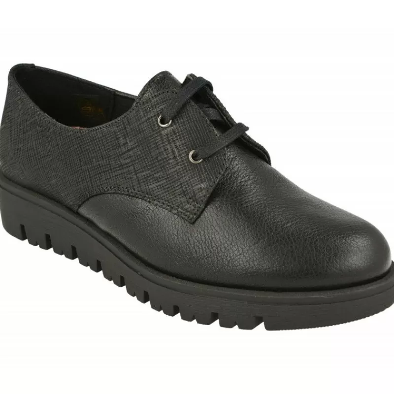 Comfort Class Cordones-Cordon De De Pala Lisa Con Trasera Contrastada Grabada, Piso Aligerado Amortiguado Y Planta De Descanso Extraible