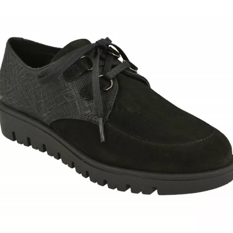 Comfort Class Cordones-Cordon De En Piel Serraje Con Bordon En Pala Y Trasera Grabada, Piso Casco De Cuna Corrida Y Planta De Descanso
