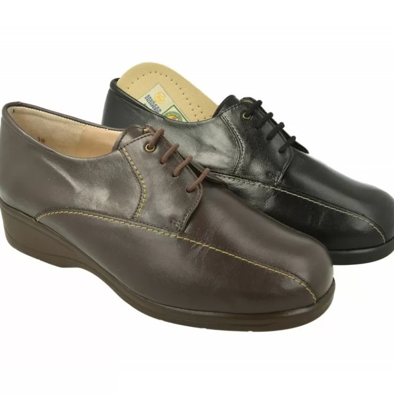 Drucker Calzapedic Cordones-Cordon De Drucker En Piel Cordero, Ancho Especial 13, Plantilla Movible.