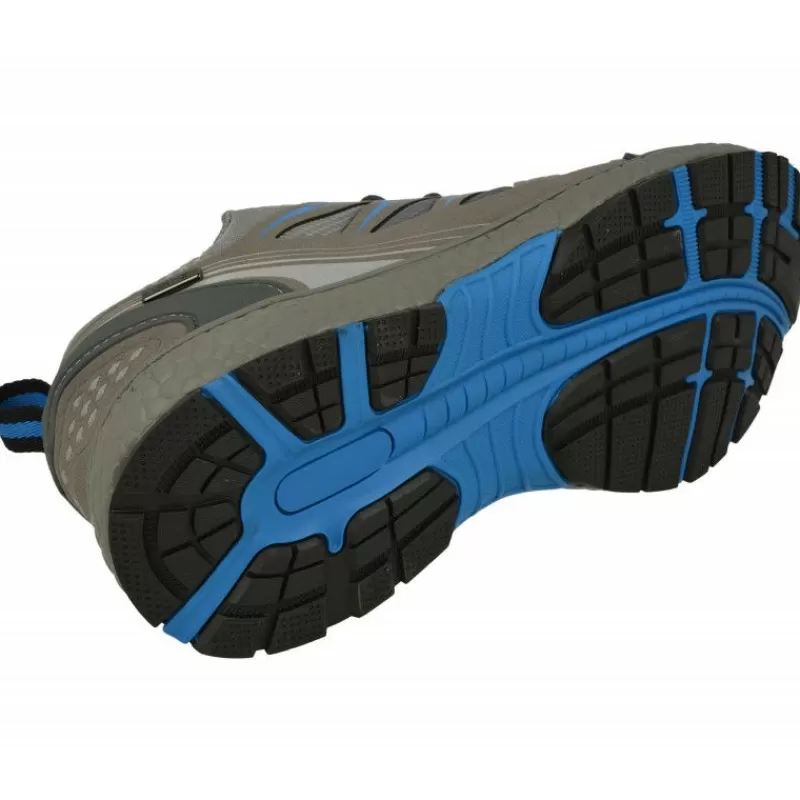 G Comfort Deportivos-Cordon De Deportivo En Piel Nobuck Impermeable Con Planta De Descanso Extraible Y Piso De Poliuretano. Gris