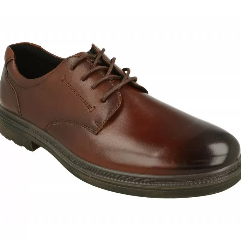 G Comfort Zapatos Ancho Especial-Cordon De G Confort En Pala Lisa Con Membrana Impermeablne Piso De Goma Y Planta De Descanso Extraible