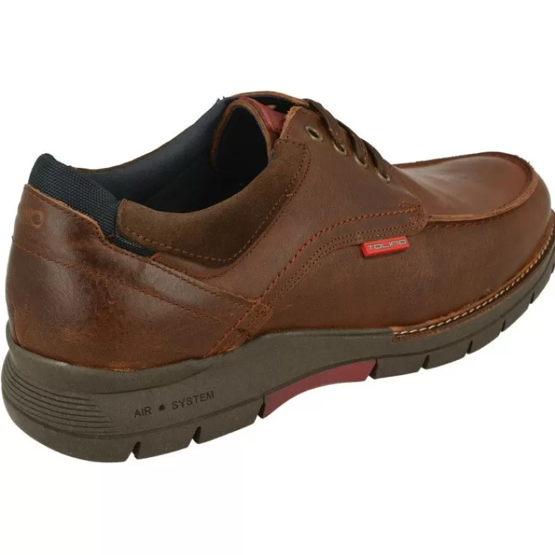 Tolino Zapatos Ancho Especial-Cordon De Con Bordon En Pala De Piel Engrasada, Plantilla Anatomica Extraible Y Piso Flexible De Cuna De Caucho