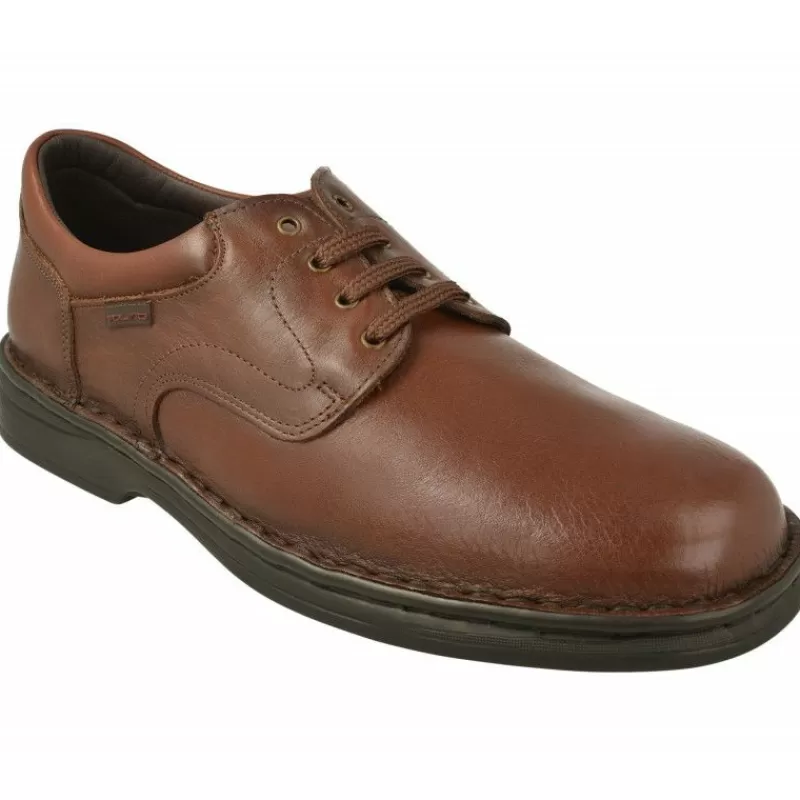 Tolino Zapatos Ancho Especial-Cordon De Con Pala Lisa, Fabricacion Cosida Muy Flexible Y Planta Anatomica Movible Con Piso De Poliuretano Aligerado