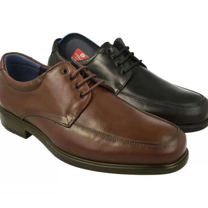 Tolino Zapatos Ancho Especial-Cordon De En Horma De Ancho 13 Con Bordon En Pala, Piso Aligerado, Planta De Descanso Movible En Linea Vestir