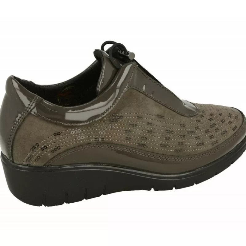 Doctor Cutillas Zapatos Ancho Especial-Cordon Del En Piel Combinada Nobuck Charol Con Tachas En Pala Y Piso Y Planta De Descanso Extraible