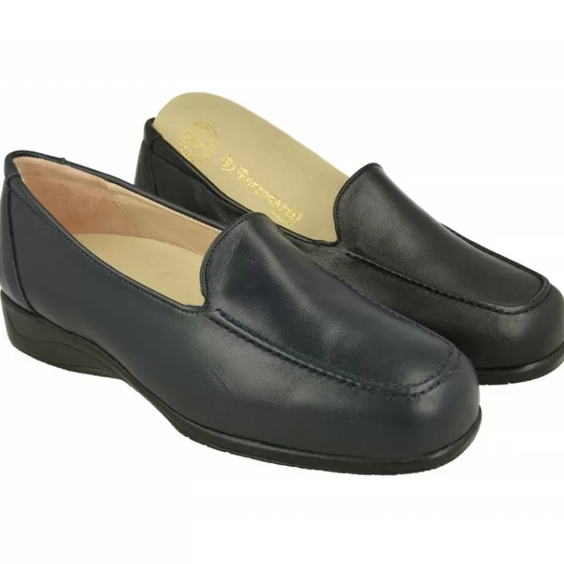 Calzamedi Mocasines-Mocasin De Con Bordon En Pala Y Planta Extraible De Descanso, Piso De Caucho Y Horma De Ancho Especial