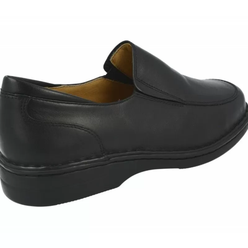 Calzamedi Mocasines-Mocasin De , Noruego Con Elasticos En Pala Anatomico Ortopedico. Negro
