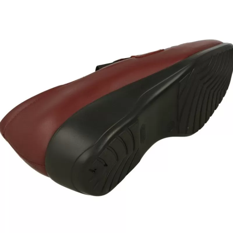 Comfort Class Mocasines-Mocasin De Con Elastico Y Bordon En Pala En Piel, Piso Aligerado Y Planta Anatomica Extraible