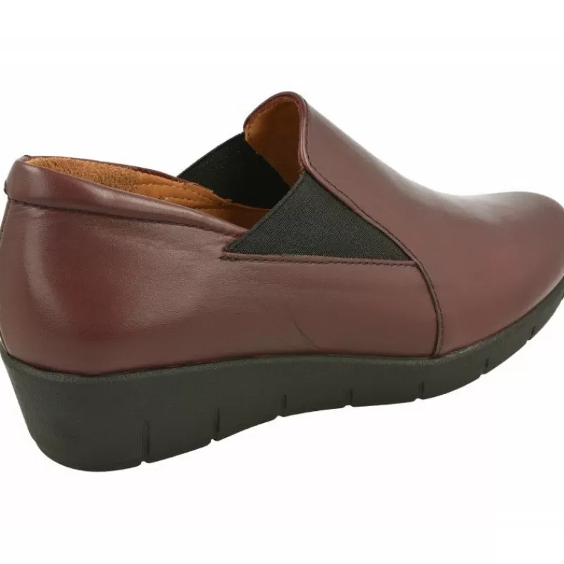 Comfort Class Mocasines-Mocasin De En Pala Lisa Con Elastico Lateral Y Cuna Corrida De Caucho Con Planta Anatomica Extraible