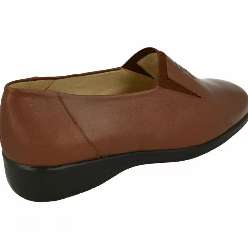 Drucker Calzapedic Mocasines-Mocasin De Drucker De Pala Lisa Con Elastico Central, Piso Caucho De Cuna Baja Y Planta Anatomica