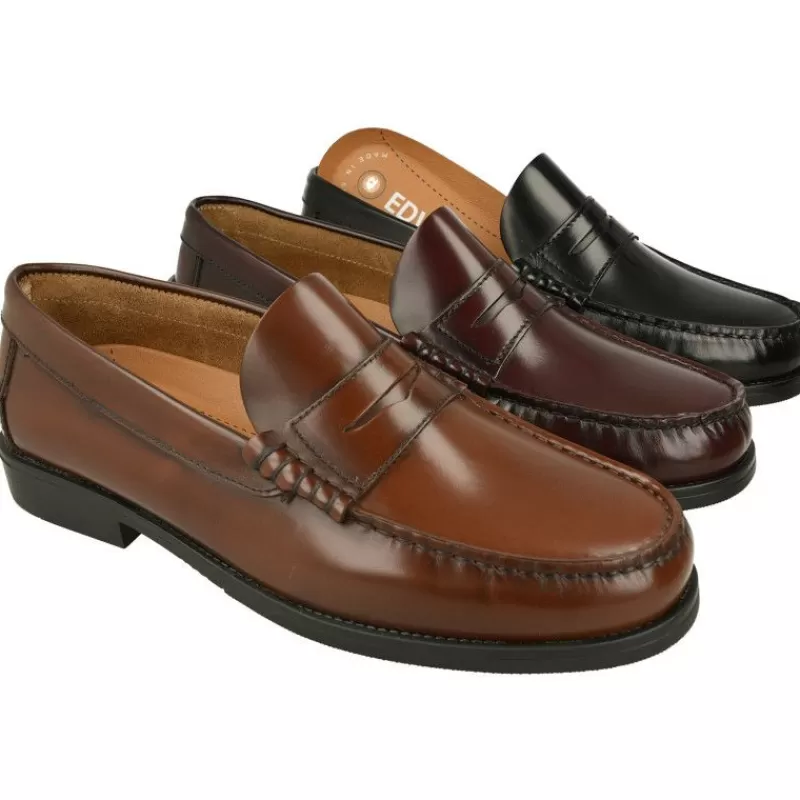 EDWARD'S Mocasines-Mocasin De Edwards De Piel Florentic Y Horma Confortable Con Planta De Descanso Extraible Y Piso De Amortiguacion