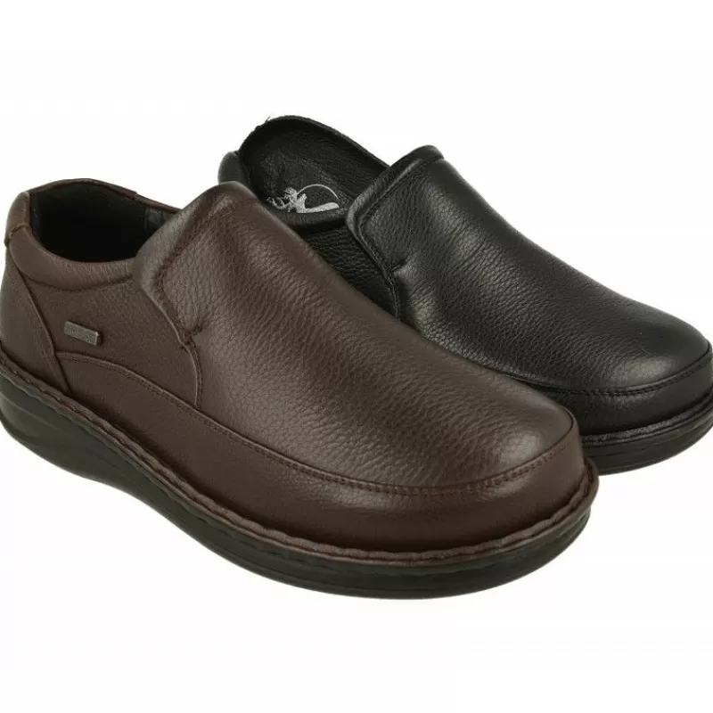 G Comfort Mocasines-Mocasin De En Piel Grabada Con Piso De Poliuretano Aligerado, Membrana Impermeable Y Horma De Ancho Especial 14