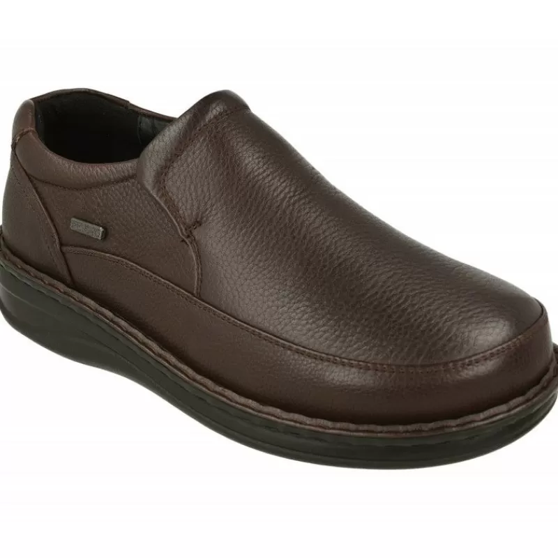 G Comfort Mocasines-Mocasin De En Piel Grabada Con Piso De Poliuretano Aligerado, Membrana Impermeable Y Horma De Ancho Especial 14