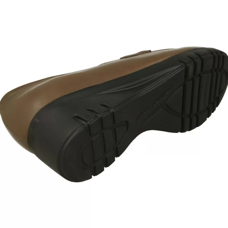 PieSanto Mocasines-Mocasin De Con Elasticos En Pala Combinada Con Piel Y Ante. Cuna Alta De Poliuretano Muy Ligera Con Planta Movible.