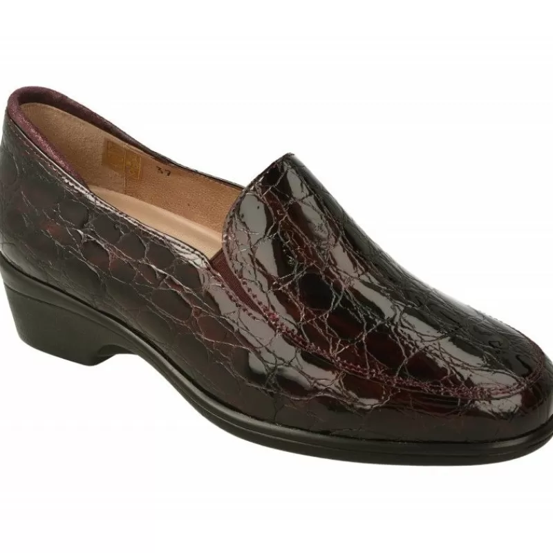 PieSanto Mocasines-Mocasin De Elasticos En Piel Grabada Coco Charol Con Piso De Cuna Poliuretano Y Planta Adantomica Extraible