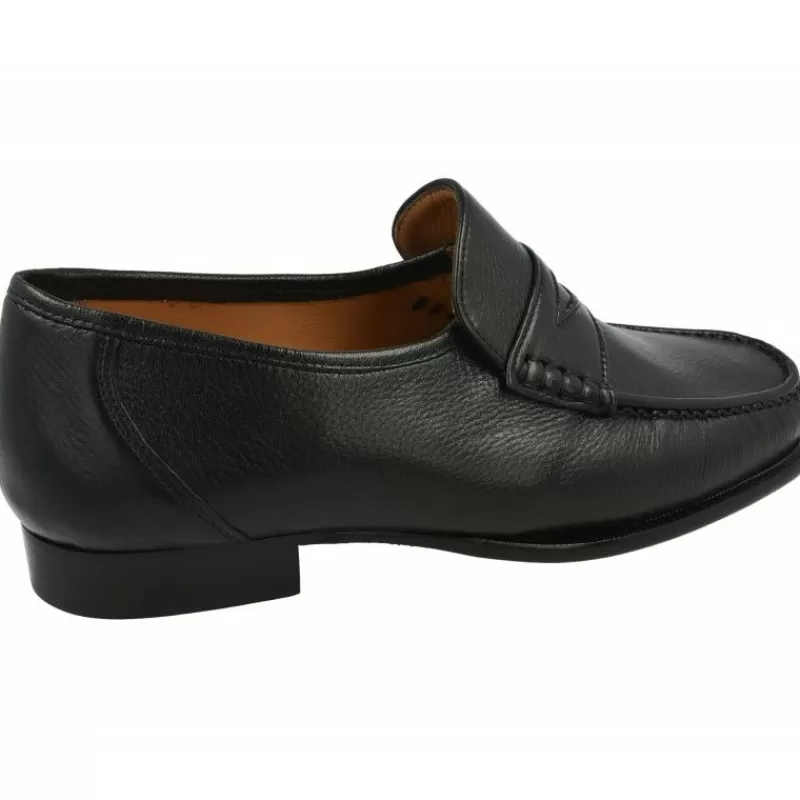 Vitelo Mocasines-Mocasin De Kiowaen Piel De Ciervo Y Piso De Suela Goma Muy Flexible En Ancho Especial