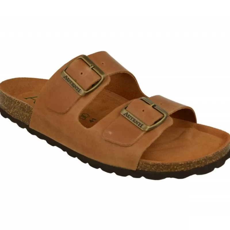 AUTENTI Sandalias-Pinky Hebillas De En Piel Vacuna Con Doble Hebilla Ajustable Y Planta Anatomica Y Suela Aligerada Cuero