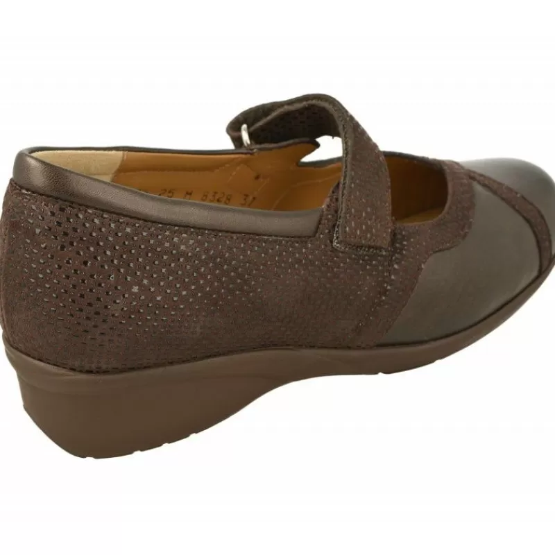 Alviflex Zapatos Con Pulsera-Pulsera De En Piel Combianda Con Grabado Talon Y Tira En Pala, Piso De Caucho, Planta Extraible Y Tira De Velcro Adapta