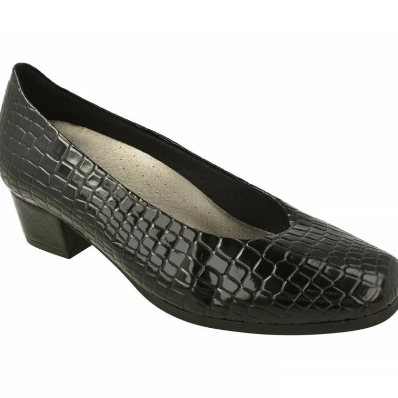 Doctor Cutillas Zapatos Salón-Salón De Tacon Del Escote Redondo Liso Y Piel Coco Charol Con Plantilla Extraible