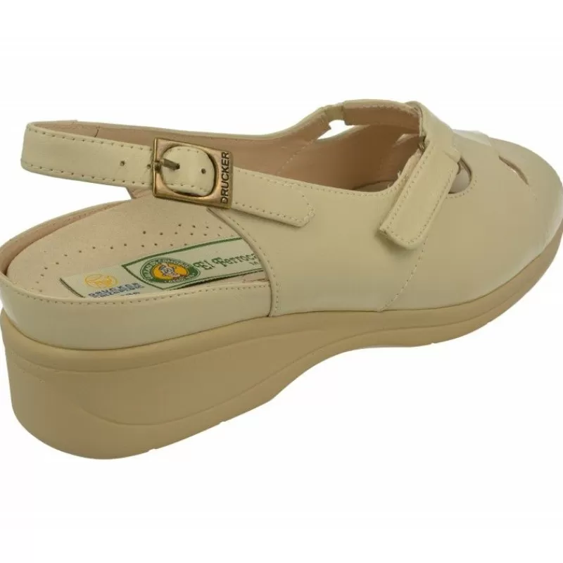 Drucker Calzapedic Sandalias-Sandalia Con Velcro En La Pala Especial Para Plantillas 8801009