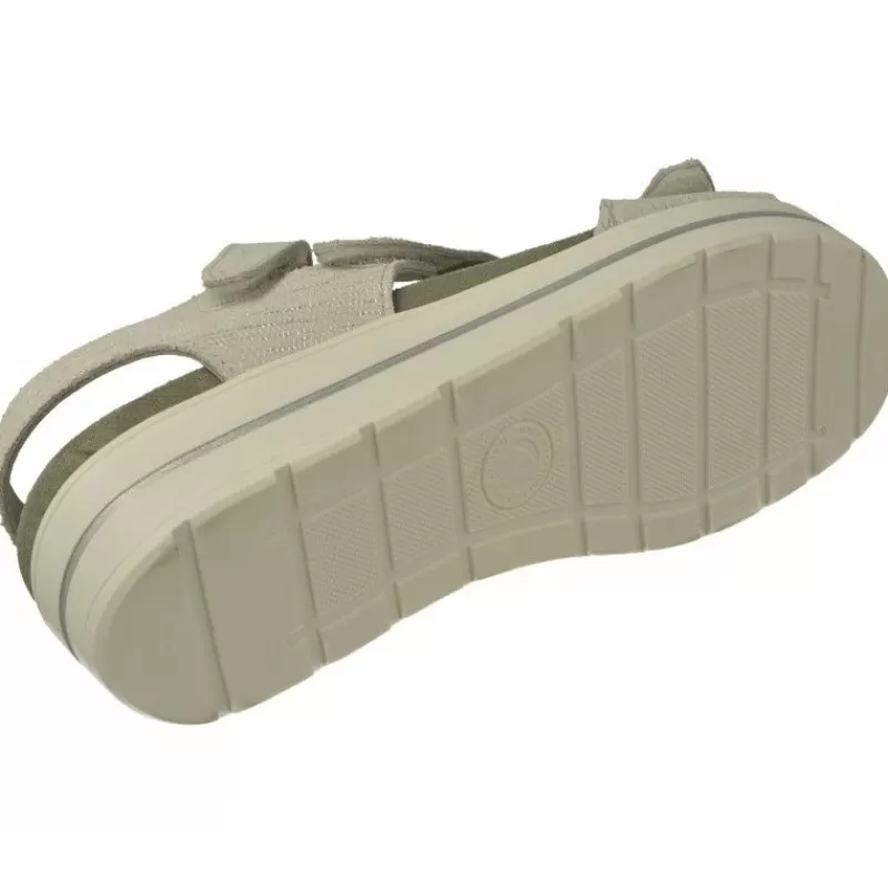 Alviflex Sandalias-Sandalia De De Tiras Cruzadas Con Velcro Ajustable. Planta Anatomica De Gran Descanso Extraible Y Piso De Poliuretano M Plata