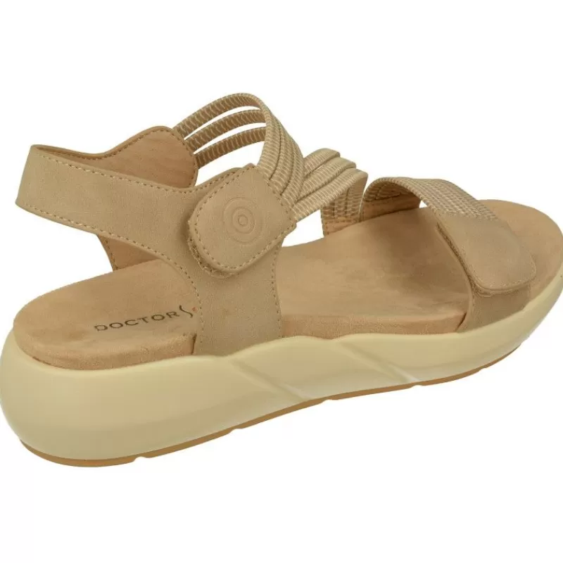 Doctor Cutillas Sandalias-Sandalia De Con Tiras De Tejido Elastico Y Doble Ajuste De Velcro, Planta Anatomica Y Piso De Amortiguacion