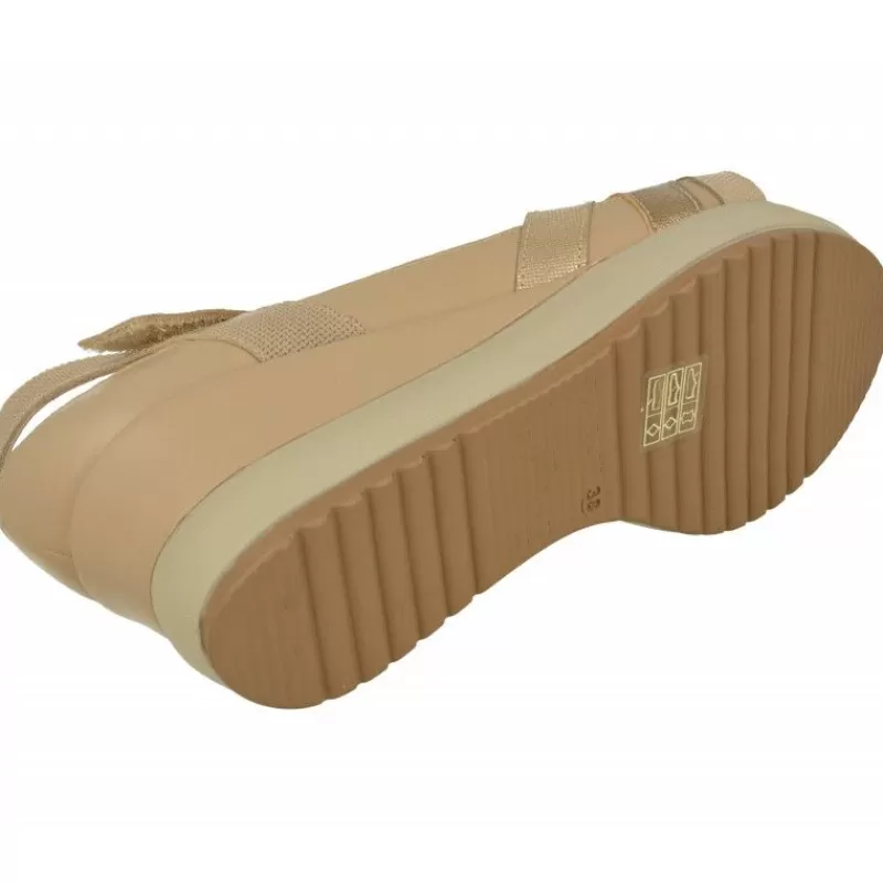 RIKO Sandalias-Sandalia De Rico Con Tiras Combinadas Y Ajuste De Velcro, Cuna Alta Nacarada Con Planta Extraible Y Piso Microporoso Confortable